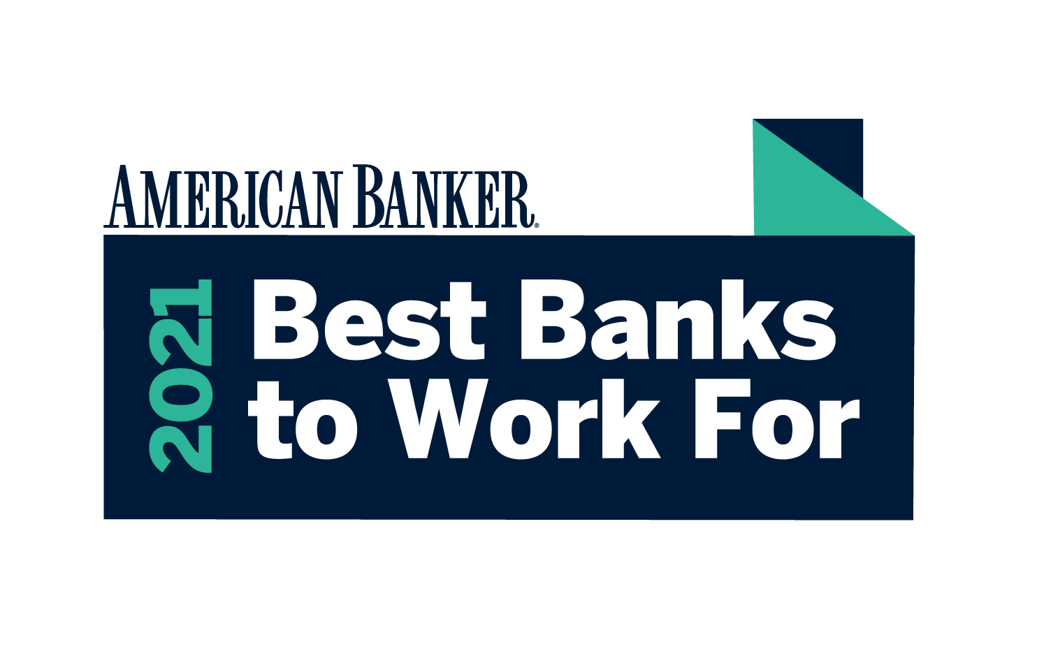 Ranked 2021 Best Banks to Work For by American Banker